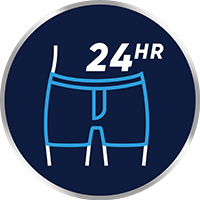 Je voeten kunnen 24 uur na het aanbrengen weer gewassen worden